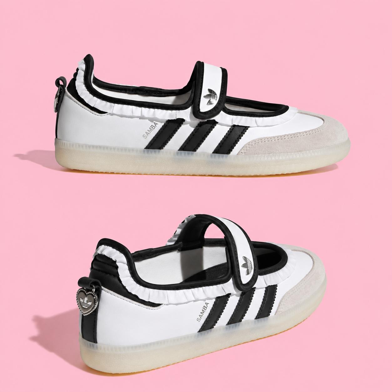 Adidas Samba Jane'S (Black And White)